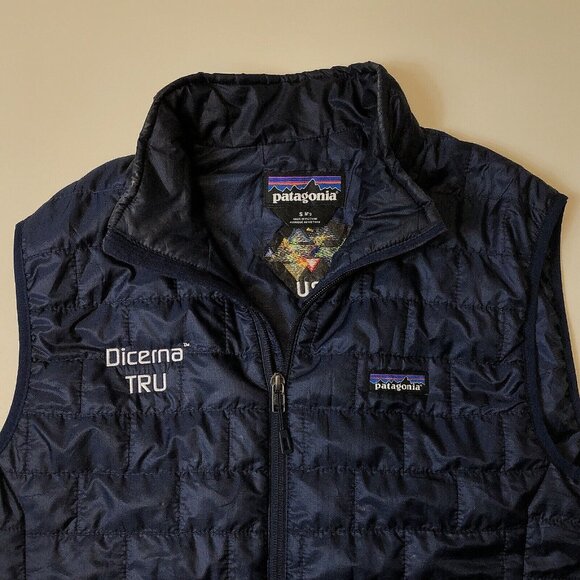 Patagonia Mens Nano Puff Zip Promo Vest Big Sur Blue Size Small Outdoor Travel - Picture 3 of 11